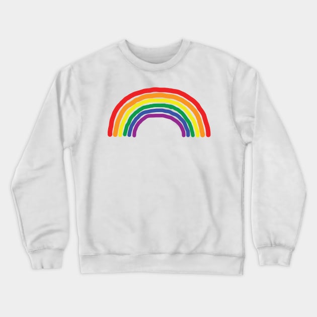 Rainbow Color like Pride Flag Crewneck Sweatshirt by ellenhenryart